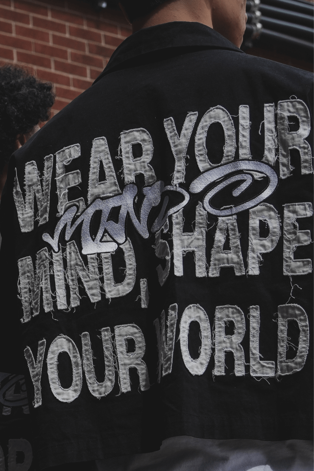 "Stay Locked In" Oversized Button Shirt