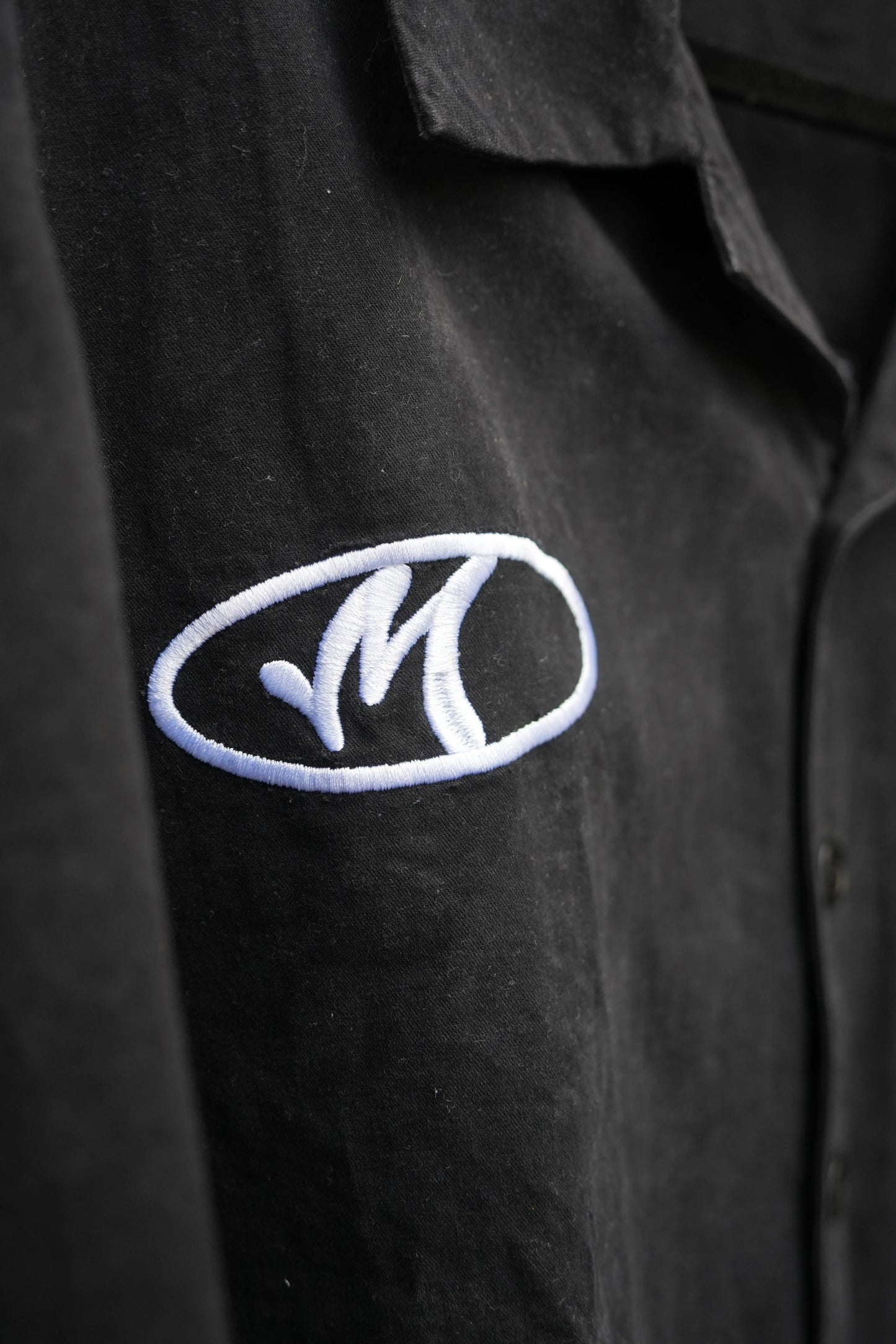 "Stay Locked In" Oversized Button Shirt